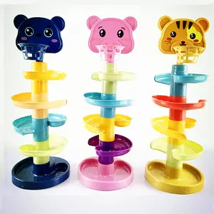 Basketball Track Fun Ball Tower Toy, Educational Early Learning Rolling Ball Toy, Baby Intelligence Development Plaything
