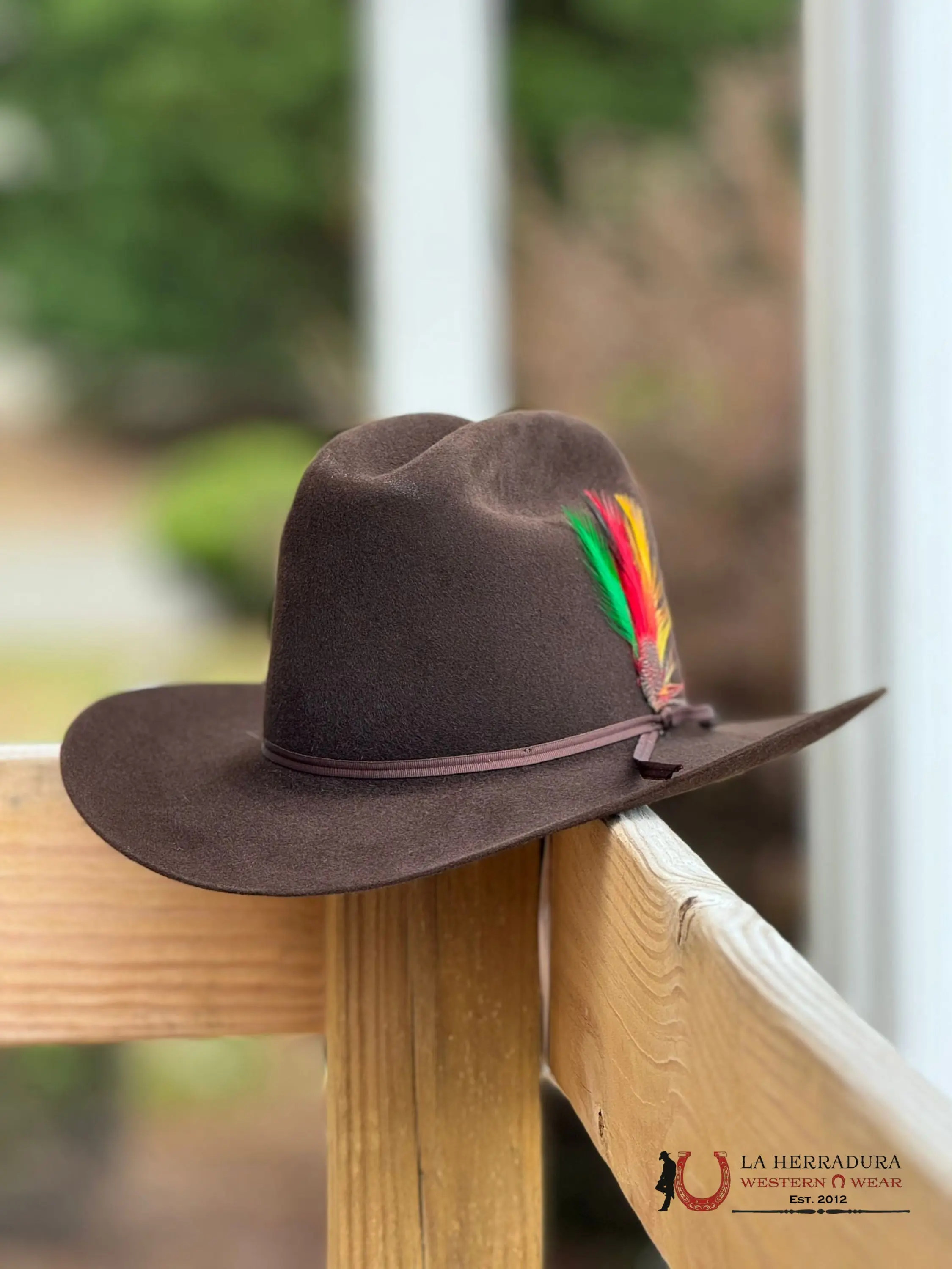 STETSON Vintage Fashion Hat 6X Chocolate Rancher Copa Alta Snapback Fitted Trucker Style with Unique Stitching & Leather Sweatband
