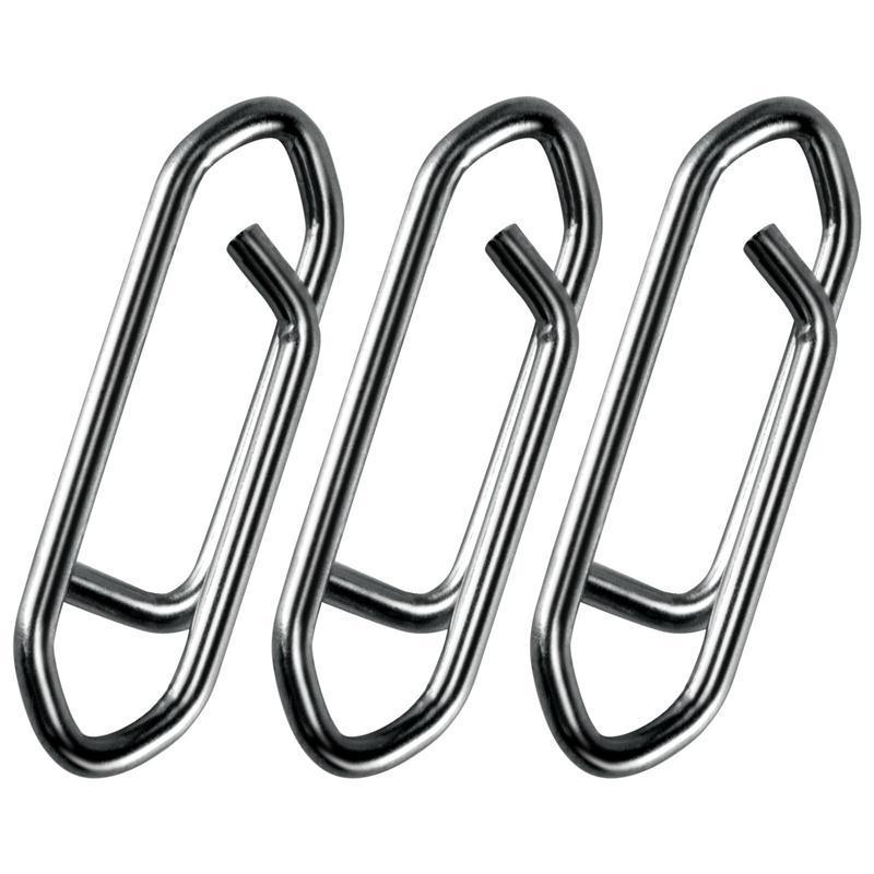 50-Pack Fishing Power Speed Clips, High Strength Stainless Steel Speed Clip for Fishing Lure Quick Change, Freshwater Saltwater Crankbait Popper Lures Quick Snap Connector Tackle