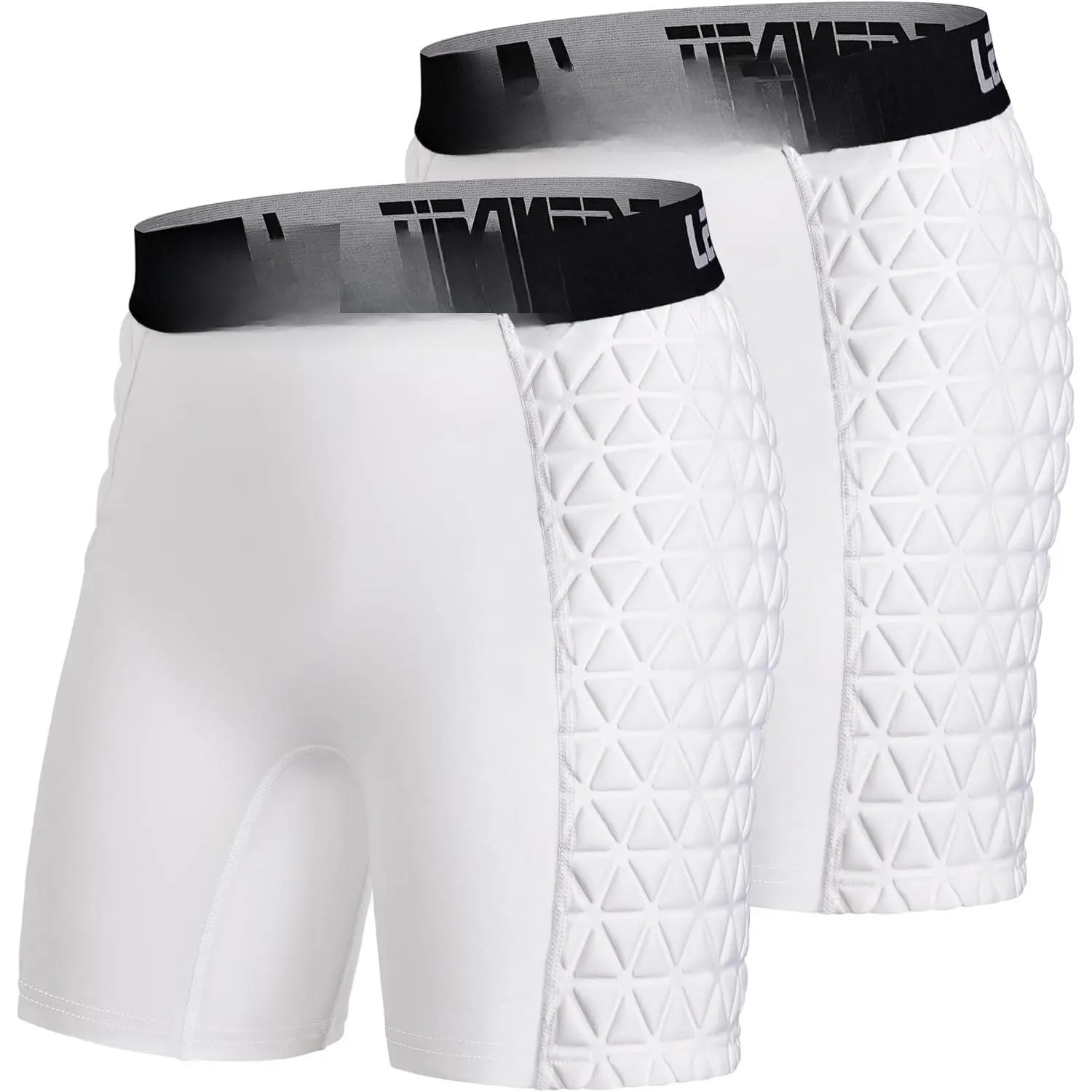 Women Softball Padded Shorts Compression Sliding Underwear for Baseball Football Lacrosse Cricket - 2 Pack