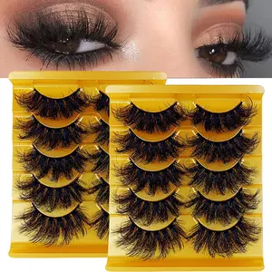 Faux Mink Lashes, Dramatic Volume Thick Extensions, Fluffy & Long-Lasting Wispy Natural Look, Perfect for Stage, Cosplay, Party Makeup