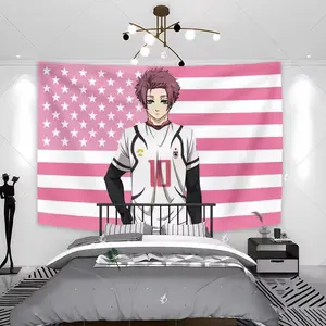 Itoshi Sae Blue Lock American Flag, Wall Banner, Anime Fan Gift, Manga Home Decor, Room Decoration, Otaku Dorm Poster
