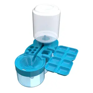 Water Cycle Paint Brush Cleaner Watercolor Brush Rinser Flush Brush Box Rinse Oil-Based Paints Cleaning for Paints Art Supplies NONE