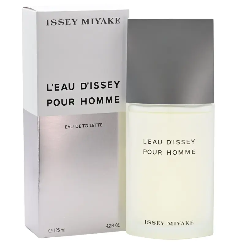 Issey Miyake L'Eau d'Issey Pour Homme EDT (4.2 fl oz) Men's Daily Wear Spray Bottle Fragrance, Signature Verbena Blend Scent with Bright Citrus Zest, Fresh Cypress Lift, Herbaceous-Spicy-Woody Notes, Warm Edge, Sandalwood Depth, Dry Vetiver Drydown