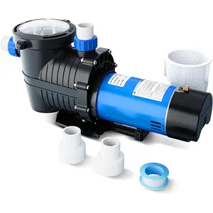 FOTING In/Above Ground Pool Pump, Self Primming (Dual Speed, 2HP, 3170/7000GPH, 230V) 1.5" & 2" NPT Inlet Connectors