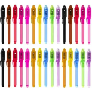 30 Pack Invisible Ink Pens with UV Light, Magic Spy Pen for Secret Messages, Birthday Party Favors Easter Egg Hunt Halloween Goodie Bags Stocking Stuffers Valentine's Day Gifts for Kids Ages 3+