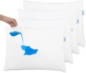 Pillow Protector 4 Pack , 20 x 26 Inches Pillow Protectors with Zipper Standard Size, Breathable  Pillow Protector, White Pillow Covers Machine Washable