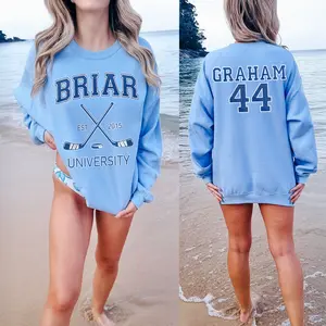 Blair University Graham 44 2 Side Print Sweatshirt Blair U Shirt Off-Campus Shirt Bookish Hockey Romantic Book Hoodied Unisex Fleece-3-Hoodied Classic Pullover Hoodie