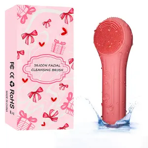 5 Modes Silicone Facial Scrubber, 1 Count Waterproof Electric Facial Cleansing Brush, Gentle Massage Face Washing Brush, Holiday Skincare Gift, Facial Cleansing Instrument, Facial Cleaning Tool