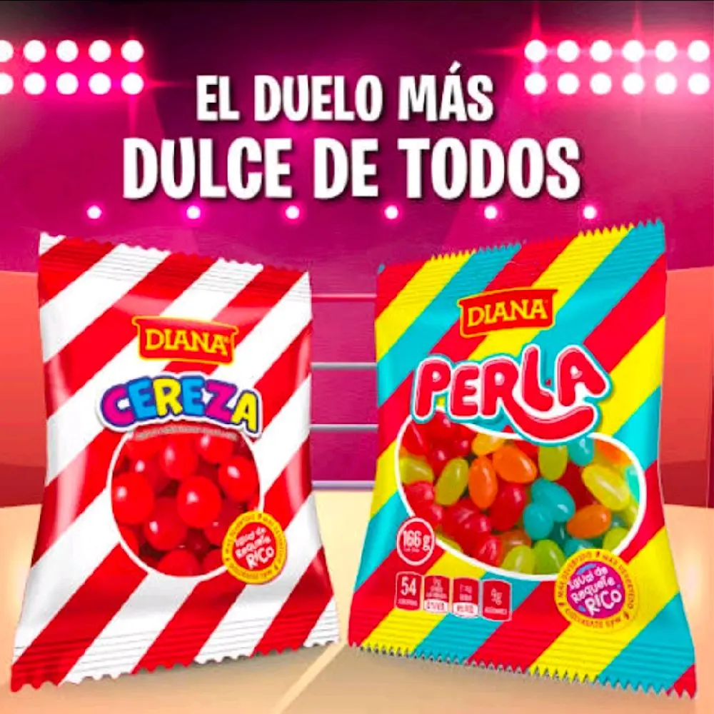 Cerezita y Perla Diana Duo Authentic Flavored Candy from Guatemala  140g