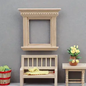 1:12 Miniature Window and Door Set for Dollhouse DIY Scene Decor Tool, Perfect Gift Idea