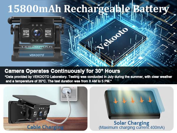 VEKOOTO VK7 Pro Magnetic Solar Wireless Backup Camera 7'' IPS Touchscreen Monitor IP69 Waterproof HD1080P No Wiring Rechargeable Camera for RV Trailer Camper Blind Spot Truck Automotive Backup Camera for Truck IR Night Vision farmer toolupgrade VEKOOTO VK7 Pro Magnetic Solar Wireless Backup Camera 7'' IPS Touchscreen Monitor IP69 Waterproof HD1080P No Wiring Rechargeable Camera for RV Trailer Camper Blind Spot Truck Automotive Backup Camera for Truck IR Night Vision farmer toolupgrade