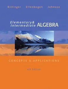 USED-Elementary and Intermediate Algebra by Bittinger, Marvin (Paperback)