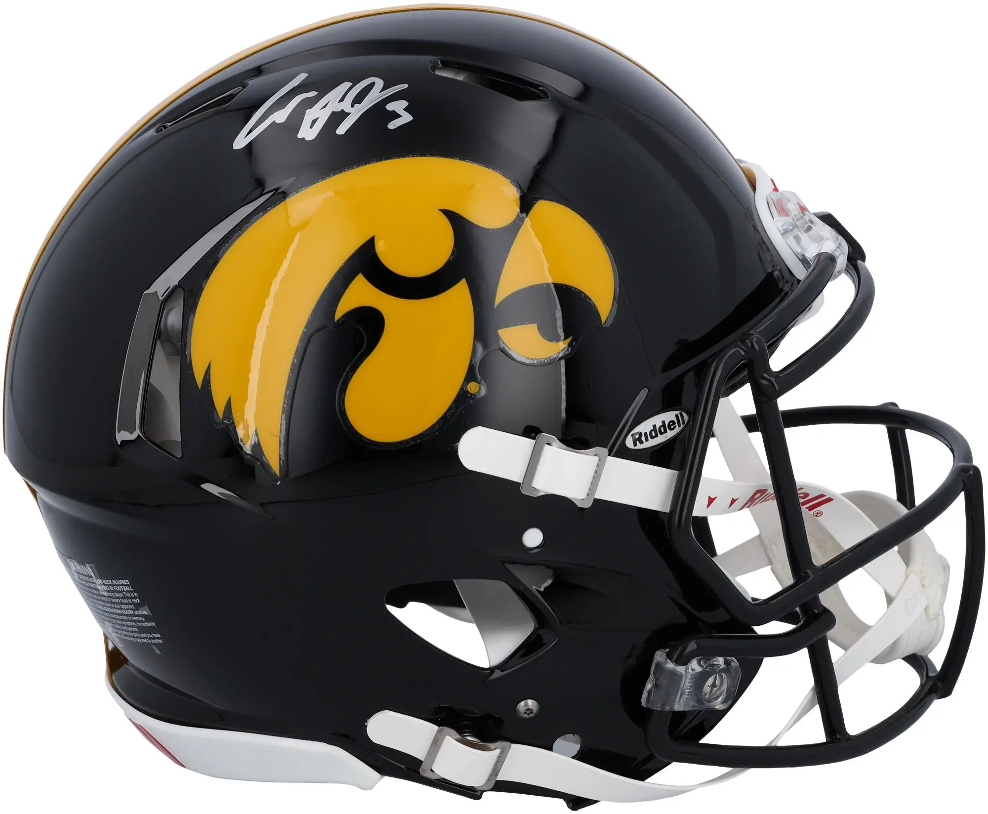 Cooper Dejean Iowa Hawkeyes Autographed Riddell Speed Authentic Helmet - Fanatics Authentic Certified