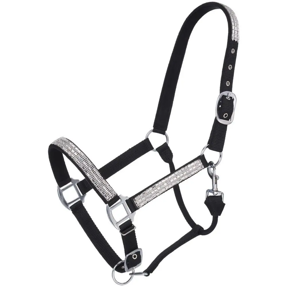 Tough1 Nylon Horse Halter with Crystals