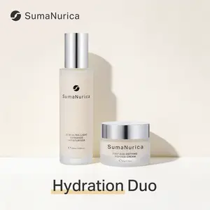 [SumaNurica] Hydration Duo, ECM Ultra-Light Ceramide Moisturiser + Pro5 Peptide Cream for Soft, Hydrated Skin