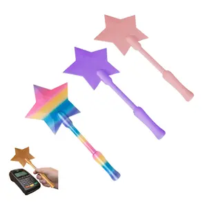 3D Printed Magic Wand Cool Gadgets - Integrated Card Slot Contactless Payment Holder for Standard Credit Cards, Touch-Sensing Tap-to-Pay Portable Home Storage Organizer, Creative Tech Gift