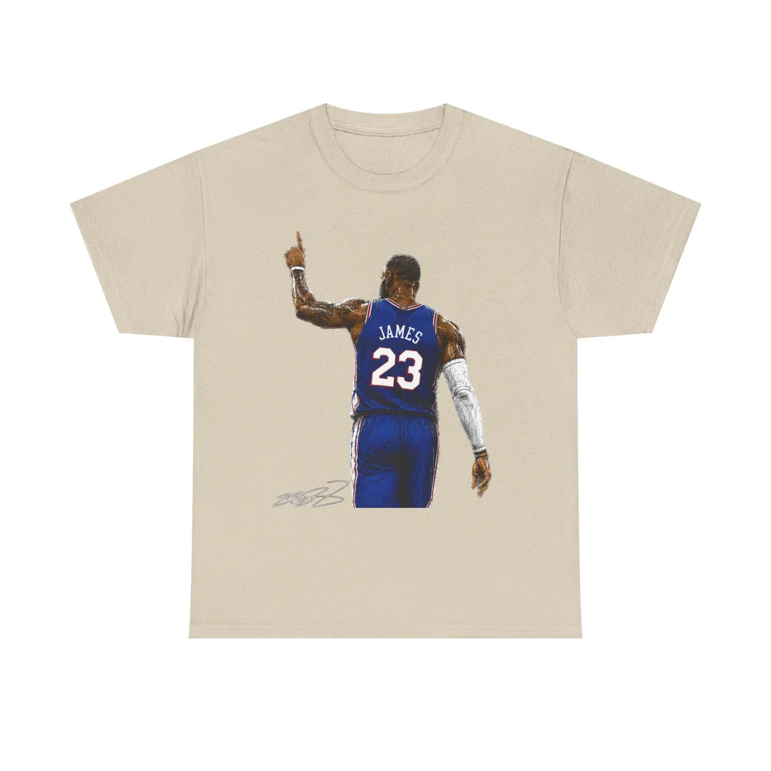 Lebron James T Shirt Autograph Illustration Tee