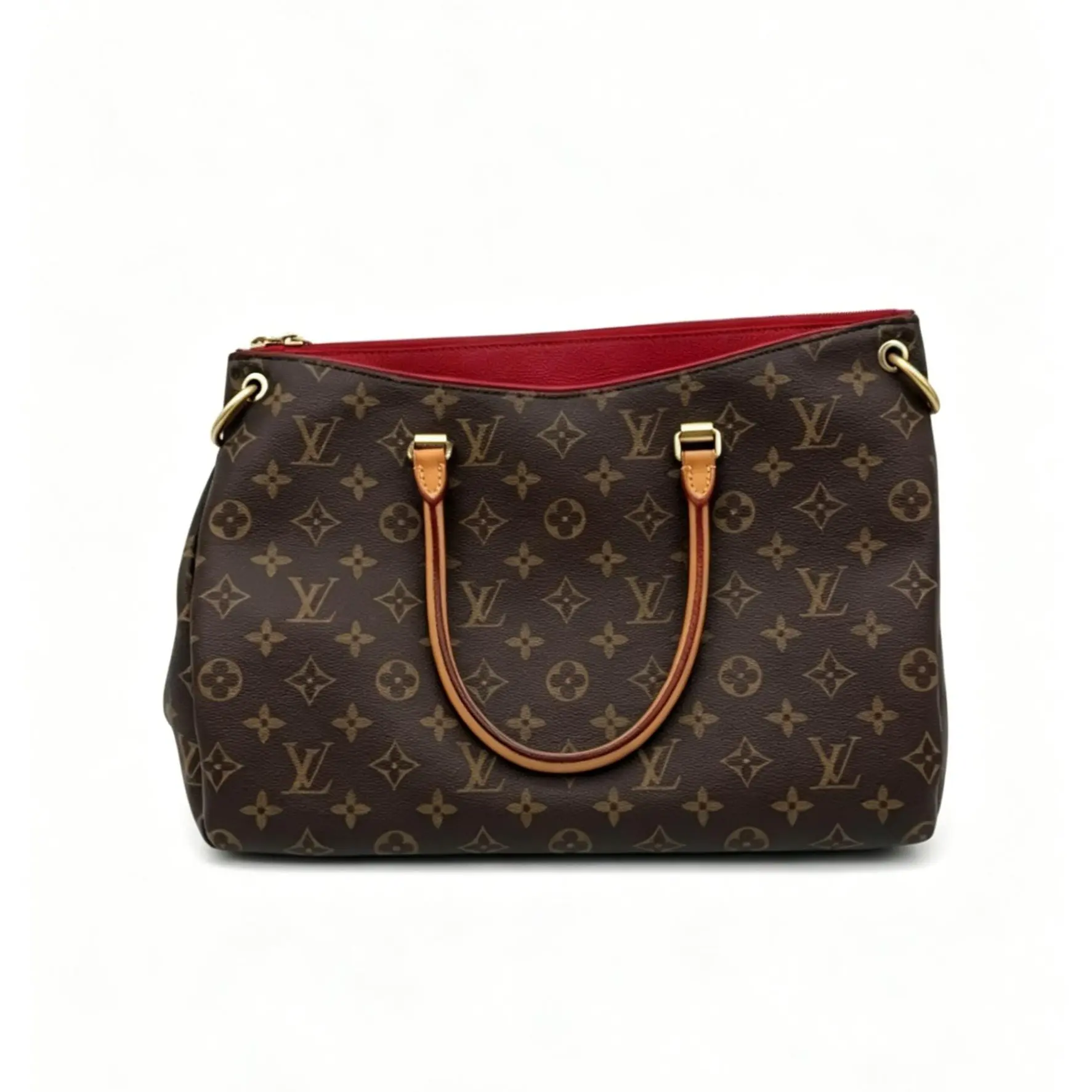 Pre-owned Louis Vuitton Monogram Red Pallas Legend Single Shoulder Bag