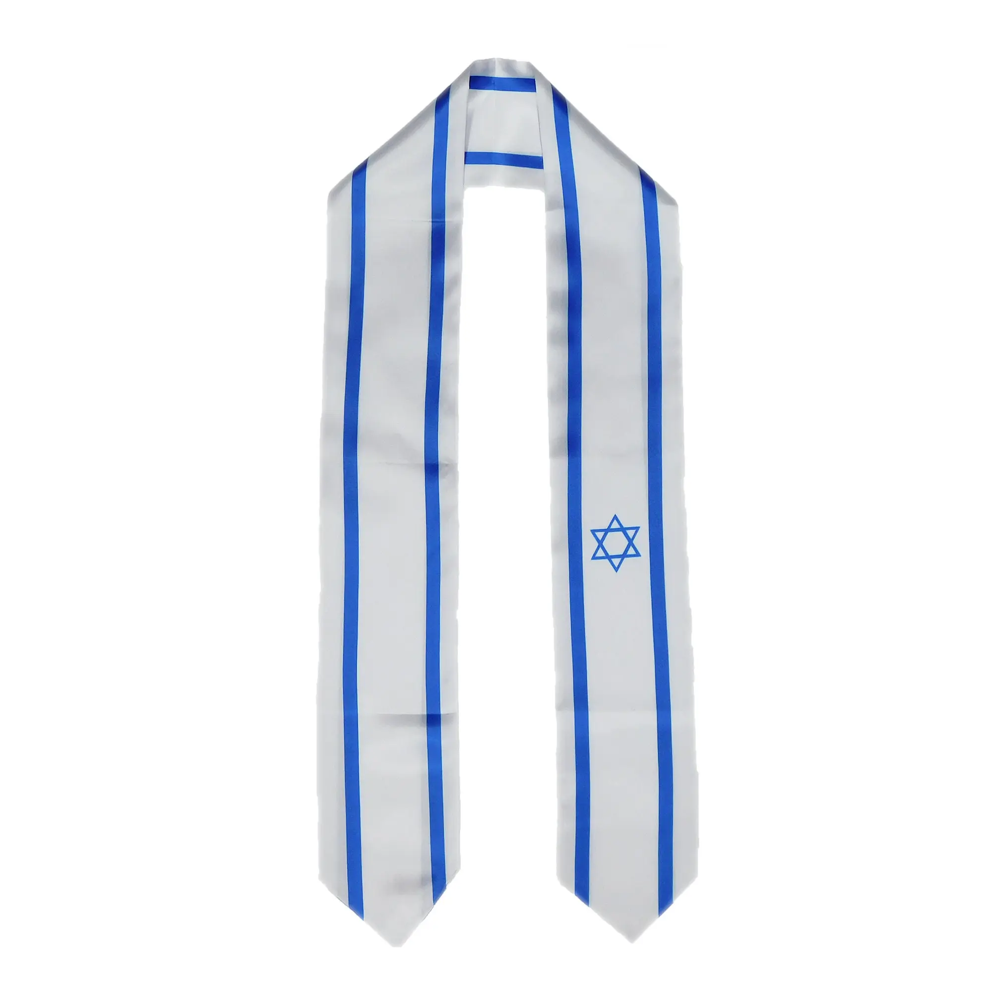 Israel Flag Graduation Stole, Sash, Scarf, Gift, Students, High Quality, High School, College, Scarves, Adults, Men and Women, Satin