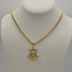 Rodriguezjewelry # 3044 necklace ( 22 inches )# 2941 pendant