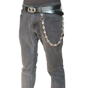 Skull Head Pants Chain for Men Women,Jeans Chain,Keys Chain,Biker Wallet Chain,Streetwear Punk Hip Hop Unisex Style