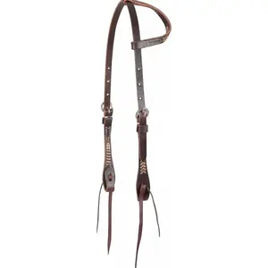 Martin Saddlery Rawhide Laced Single Ear Headstall - Hermann Oak