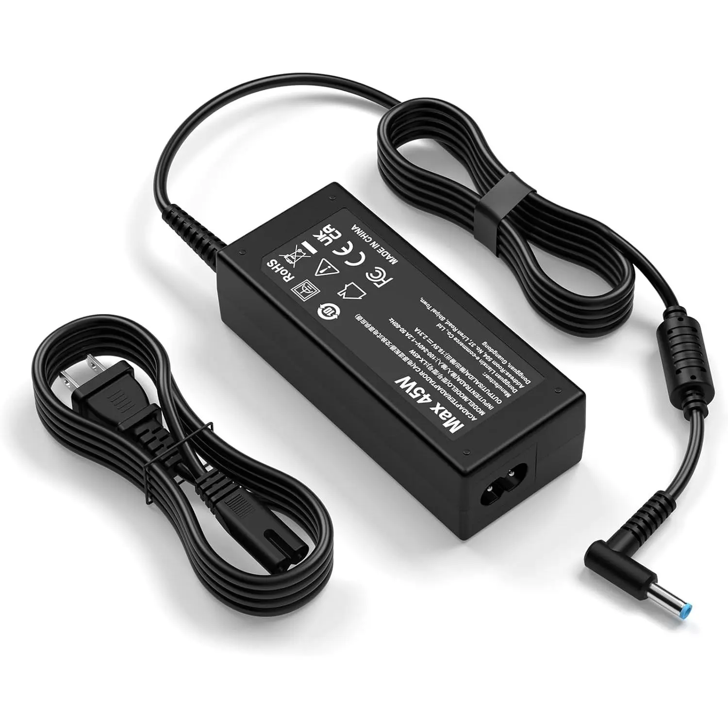 45W Replacement HP Laptop Charger, Blue Tip Power Adapter & Power Supply, Computer Charger Compatible with HP Stream/Pavilion Laptops, Generic Fit ADP-45FE for HP Users