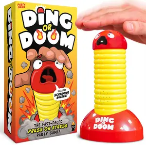 Lucky Egg Ding Or Doom – Fast-Paced Party Game for Kids, Teens & Adults – Quick Thinking Category Game with 200 Prompts – Fun Family & Party Game Night Game for 2+ Players (Ages 12+)