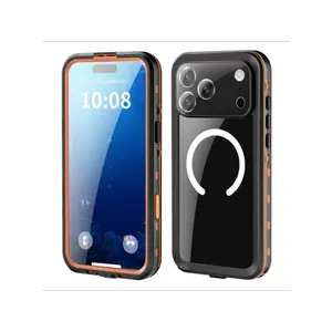 IP68 Waterproof Magnetic Case For iPhone 17 16e 16 15 13 Pro Max Plus Phone Cases Dustproof Protection 360 Full Cover