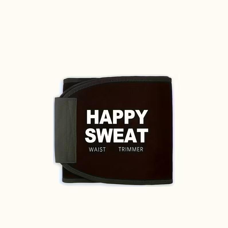 Happy Sweat Waist Trimmer for Women and Men - Sweat Band Waist Trainer for High-Intensity Training & Workouts