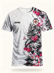 Men's Teen Football Shirt & Breathable Sports T-Shirt, Outdoor Training Casual Versatile Top, Suitable for Matches and Daily Wear