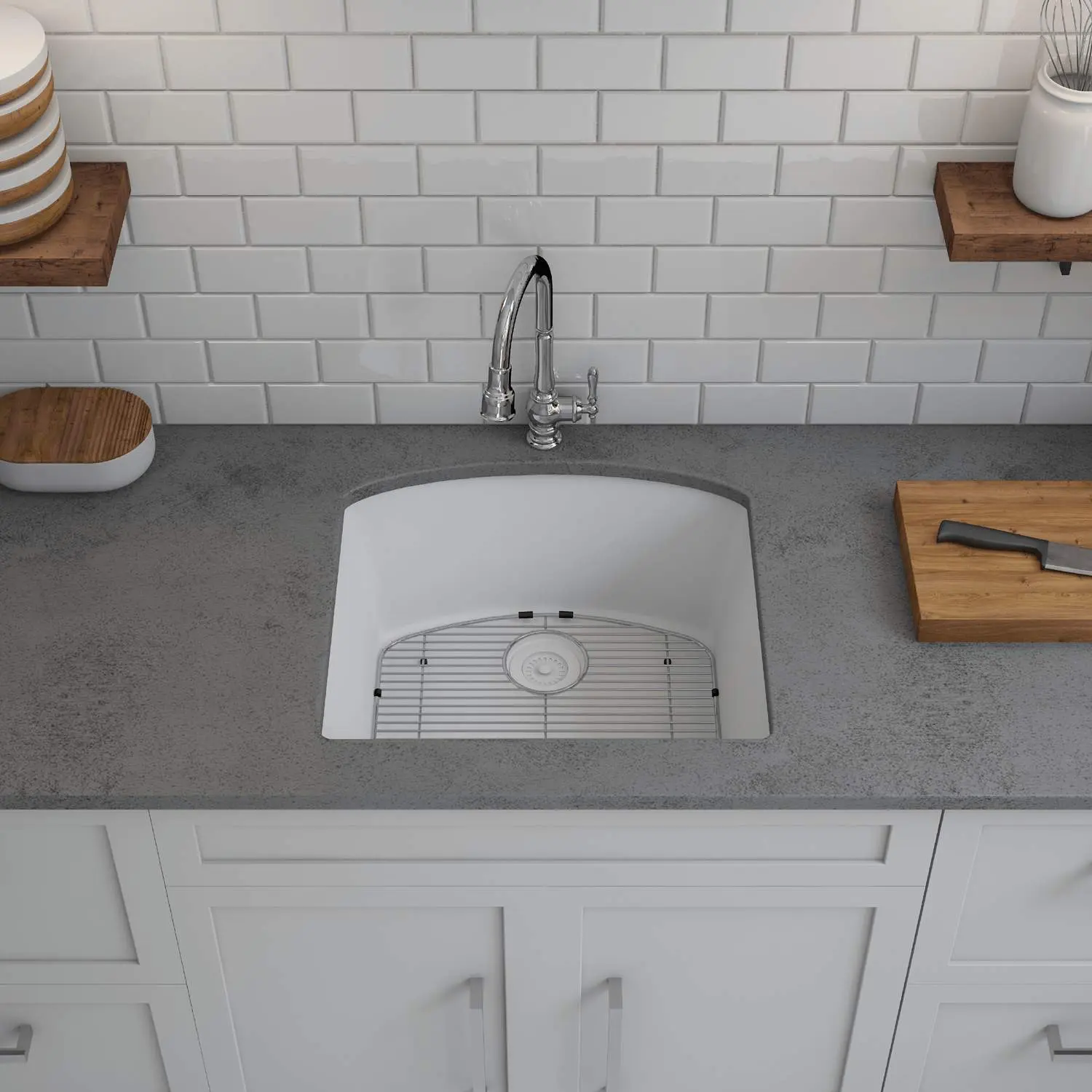 Lexicon Platinum 23" Quartz Composite Sink LP-2321D