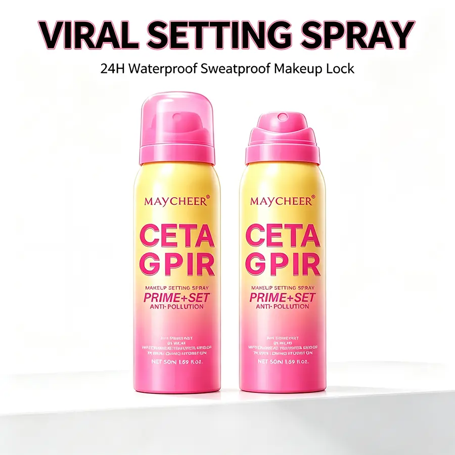 MAYCHEER 2-in-1 Setting Spray SPF 28 Travel Size, 24-hour Waterproof and Sweatproof, Long-lasting Setting Spray to Keep Makeup and Protect Against Pollution, Suitable for Oily and Combination Skin, Gift, Daily, Hydrating, Adults, All Skin, Bottle, Single,