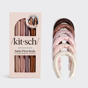 Kitsch Flexi Rods Satin Wrapped - 6 Pack