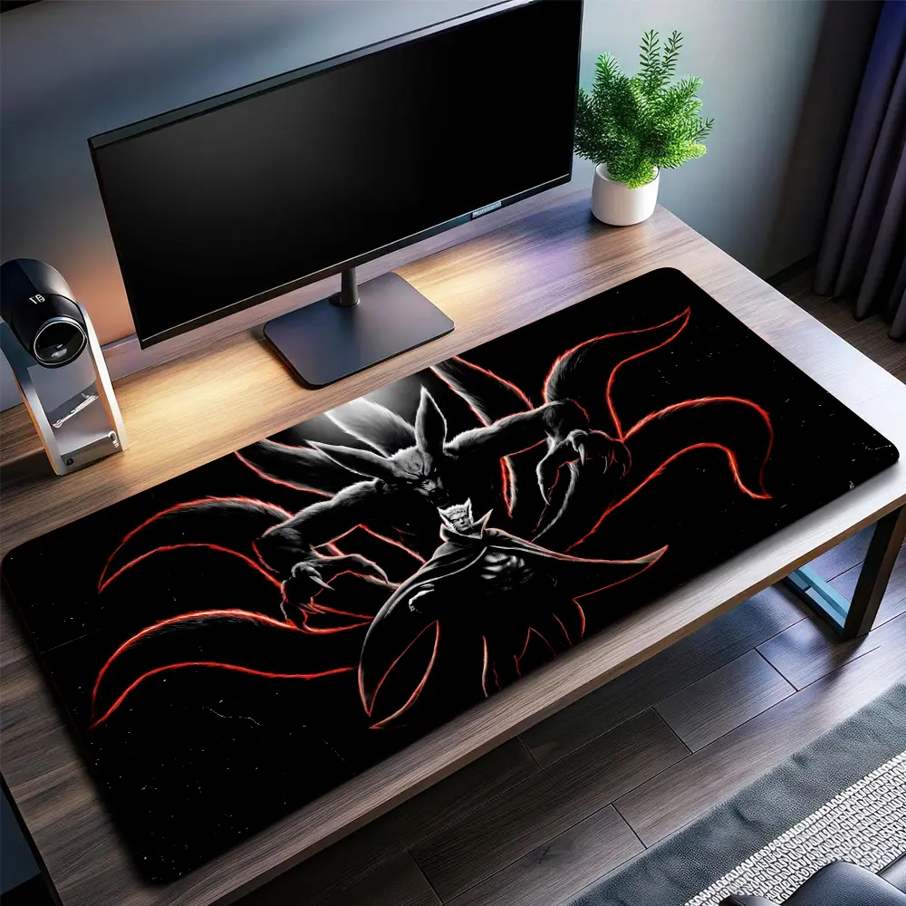 Naruto Gaming Mouse Pad Personal, Custome, Anime Desk Mat Extended Keyboard Pad Waterproof Non Slip Rubber Base Large Mousepad for PC Gamer Setup Desk Accessories 40x21 Inch,Office Gifts, Decor desktop