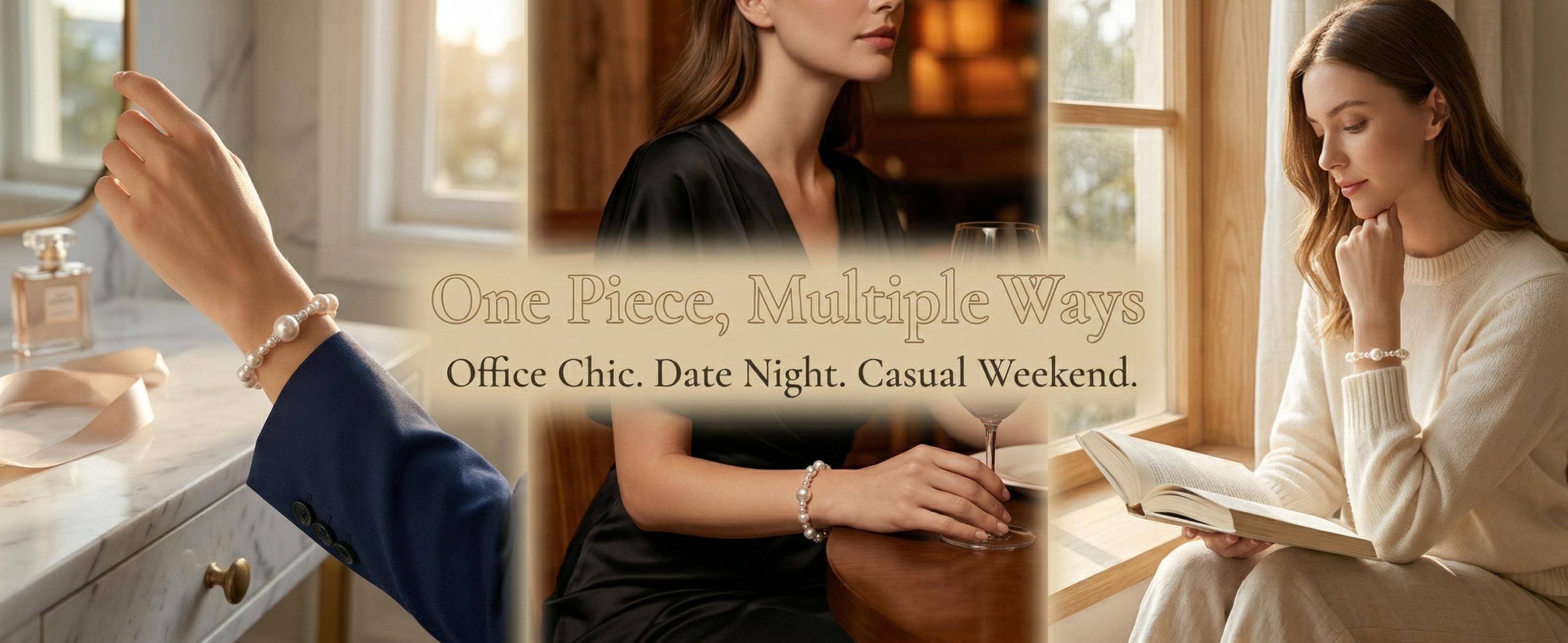 French Vintage-Inspired Pearl Bracelet — Light Luxury, Niche Design, and Refined Elegance; A Versatile, High-End Beaded Accessory