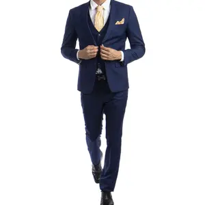 Indigo Suit with Vest