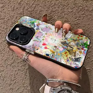 Bladee 333 Soft Silicon Flower Phone Case Color electrosilvering For iphone 17 16 11 14 15 12 Pro 11 Plus 13 Pro MAX Samsung Galaxy S25 S24 S23 A56 A55 A54 Drop case