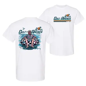 Trump 45th 47th Gulf Of America Summer Shirt, Gulf Of America Est 2025, Casual Crew Neck, Short Sleeve, Cotton, Summer Tshirt - Streetwear, Menswear