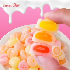 Gummy Glow Wax Candy NEW Milk Series - Retro Chewy Candy, 12oz Bulk Bag (55-65 Pcs) Triple Creamy Milk Flavors (Banana, Strawberry, Melon) - Old School Nostalgic Treats
