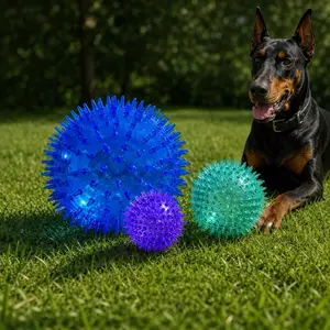Alpha Series XXXL Spiky Dog Ball , Reinflatable, Pet-Safe TPR, INTERACTIVE OUTDOOR PLAY 10 INCH!
