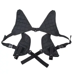 Hidden Double Gun Holster Under Both Shoulders and Armpits Outdoor Tactical Portable Agent Quick Pull Invisible Gun Holster