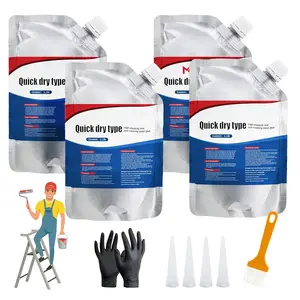 Slab Concrete Crack  Repair Sealant, Concrete Crack Filler, Quick-Drying Sealing Adhesive,Weather-Resistant Caulking Glue (4 pcs)