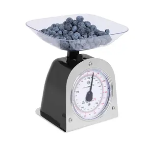Mechanical Kitchen Food Weight Scale with Removable Bowl – Accurate Measurements up to 11 lbs (5 kg) – Ideal for Cooking, Baking, and Portion Control