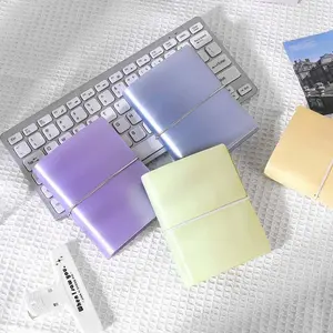 Sharkbang Macaron Colors M5 Strap Style Ring Binder Notebook, DIY Photo Collect Book With Bandage, Fit for Refill Bags Or Papers