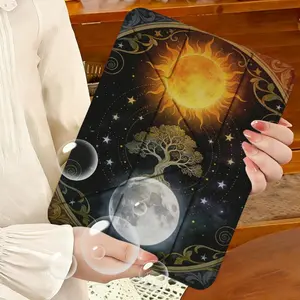 Triple Y-Shape iPad/tablet Case with Pen Holder, Creative Life Tree Pattern, Lightweight & Elegant Design, Perfect for Work, Travel, Home