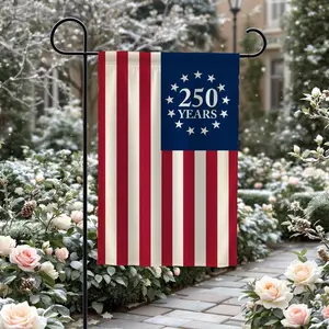 250th Anniversary Betsy Ross Porch Flag, Patriotic 2026 Outdoor Yard Decor, 250th Birthday Garden Flag Made in USA