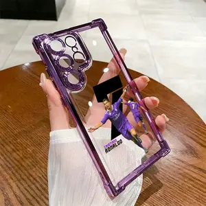SU!. Football Run Ronaldo No. 7 Legendary Superstar Phone Case for Samsung Galaxy S25, S24, S23, S22 FE Ultra Plus 4G/5G - Shockproof Transparent Soft Back Cover