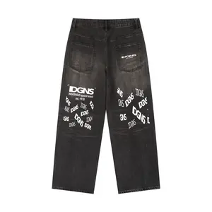 IDGNS MEN Vintage Wash Heavyweight Denim Jeans